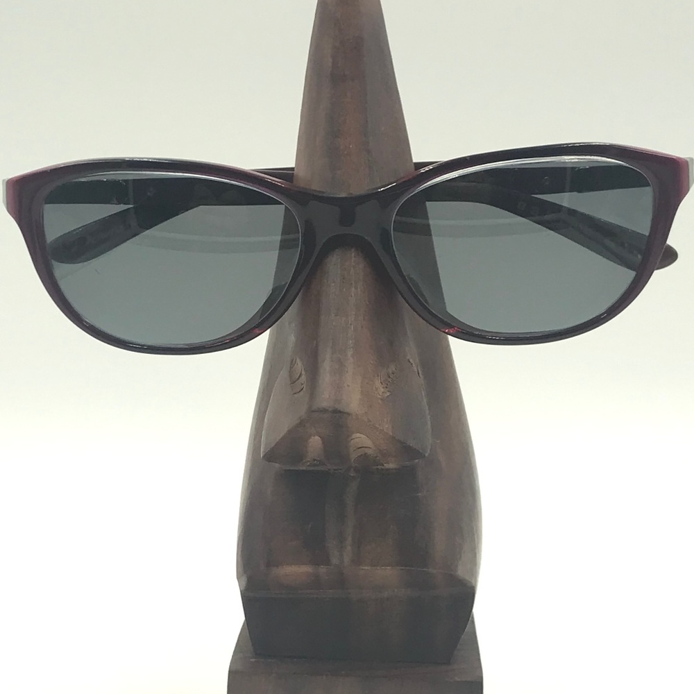 OAKLEY DOWNSHIFT DARK PINK OVAL SUNGLASSES
